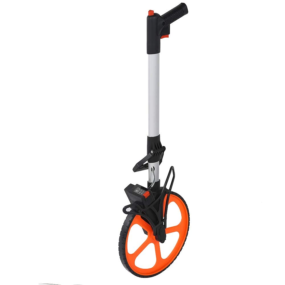 Ejoyous Rueda de Medición Mecánica, Plegable con Contador de Engranajes, 0-9999,9 m de Alcance, con Bolsa de Almacenamiento, para Constructores y Topógrafos