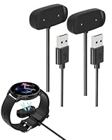 2 Stück Magnet Ladegerät Kompatibel mit Amazfit GTR 2/2e GTS 2 Mini/4 Mini T-REX Pro Active/Active Edge Bip 5/3/3 Pro/U/U Pro USB Ladekabel Kabel Ladestation Kompatibel Smartwatch Zubehör(1M/3.3Ft)