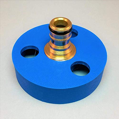 3D Cabin Motorhome Water Filler Cap Hose Connector Upgraded Brass Nozzle Quick Clean Fill Your Water Tank/Adapter Blue