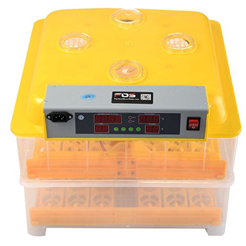 GYMAX. Automatic Egg Incubator, 96 Digital Poultry Hatcher with LED Display, Egg Tray, Temperature & Humidity Control, Automatic Turning Function for Duck, Chicken, Bird, Turkey Eggs
