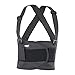 Backbayia Posture Corrector Elastic Protective Waist Belt Removable Shoulder Strap for Home Office Studio Gym (Large)