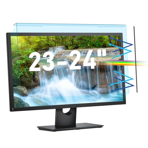 LAMA 23-24" Universal Hanging Type Anti Blue Light Computer Screen Protector Filter - Anti UV Screen Protector for Desktop PC Monitor -Removable - Eye Protection, Reduce Eye Strain(WxH: 21.3"x13.4")