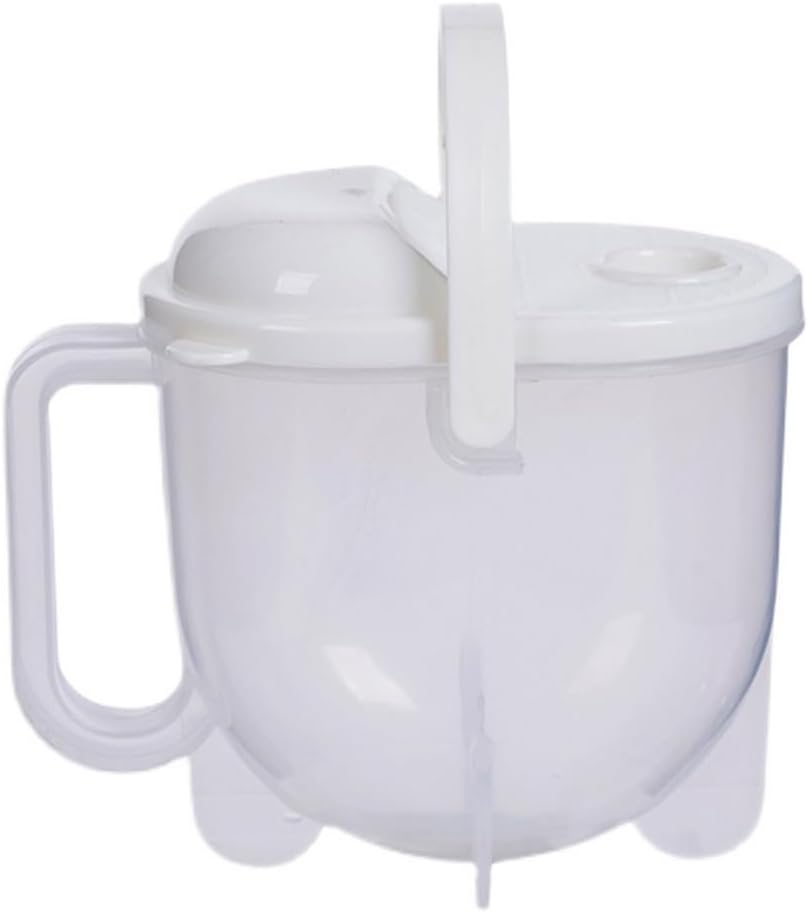 Rice Washer Bowl and Strainer Colander, Small Kitchen Food Washing Basket with Handle for Rice, Beans, Berry, Fruit & Vegetables, Efficient Draining