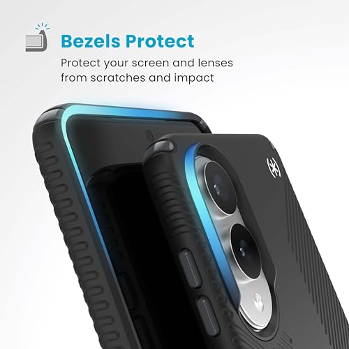 Speck Samsung Galaxy S25 Edge Case - Magnet Case, 13-Foot Drop Protection, No-Slip Grips - Magsafe - Raised Bezel and Enhanced Buttons - Presidio 2 Grip - image 6