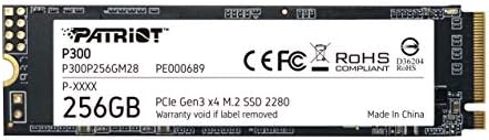 Patriot P300 M.2 PCIe Gen 3 x4 256GB Low-Power Consumption SSD,P300P256GM28