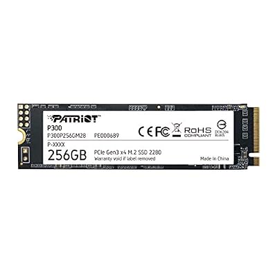 Patriot P300 M.2 PCIe Gen 3 x4 256GB SSD NVMe M.2 de bajo Consumo - P300P256GM28 - Velocidad de Lectura hasta 1700 MB/s y Escritura de 1100 MB/s | Ya disponible en tu tienda friki favorita! En mundofriki.es!