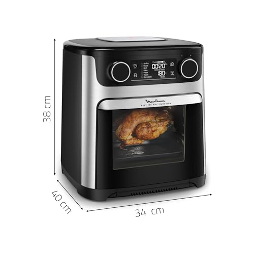 Moulinex Easy Fry air fryer multicuiseur et four 15 9 programmes friteuse sans huile 3 niveaux de cuisson compact extra crisp AL556DF0 Acier Inoxydable - vue 8