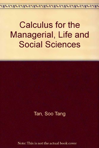 Calculus for the managerial, life, and social s... 0534921450 Book Cover