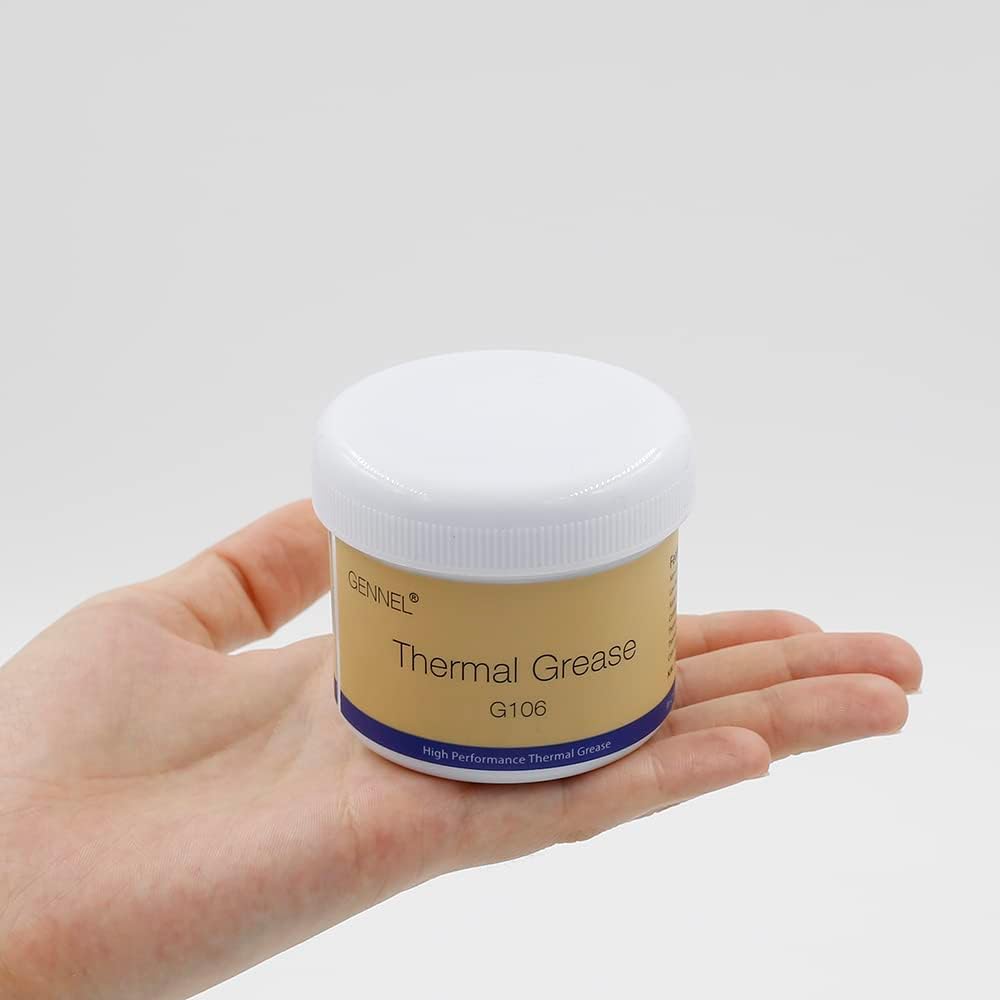 G107 100g Silver + G106 100g Gold Thermal Paste (Total 200g), High Performance Thermal Conductive Compound Grease, Heatsink Paste for CPU GPU LED IC PS4 Xbox Ovens