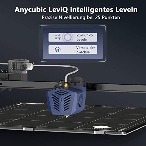 Anycubic Kobra Max 3D Drucker, 400x400x450mm Riesiger Druckgröße, 3D Printer mit Automatischem 25-Punkt-Leveln, Z-Achse mit doppelter Gewindestange, Karborundglas-Bauplatte – Bild 6