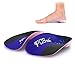 PCSsole 3/4 Semelles Orthopedique Pieds Plats Plantaire Voute Supportent Semelle pour la Fasciite Plantaire, anti Douleur Homme et Femme EU(38-42) Bleu