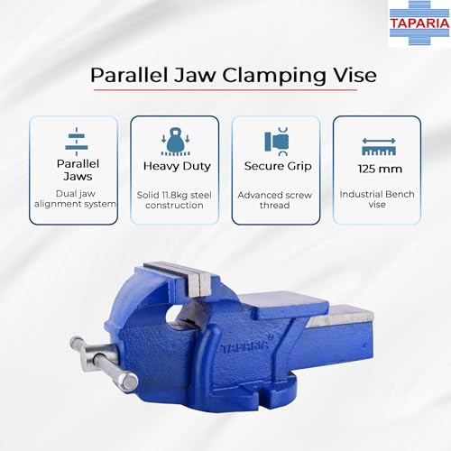 Image of Taparia 125Mm Bench Vice Fixed Base (Bvsgm 05)