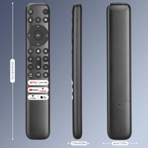MYHGRC Remplacement Telecommande TCL pour TCL Smart TV 4K Google/Android UHD QLED TV, Aucun Réglage Requis – vue 5