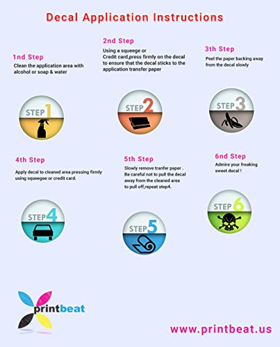 Printbeat Blessed With Swirls Hearts Christian Vinyl Decals Stickers For Cars, Van, Trucks, Laptop (White, 5" X 10.7") #TOP1