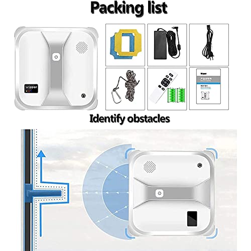 Robô Automático De Limpeza De Janelas, Limpador De Vidro Inteligente Robótico, 3 Modos De Limpeza, P