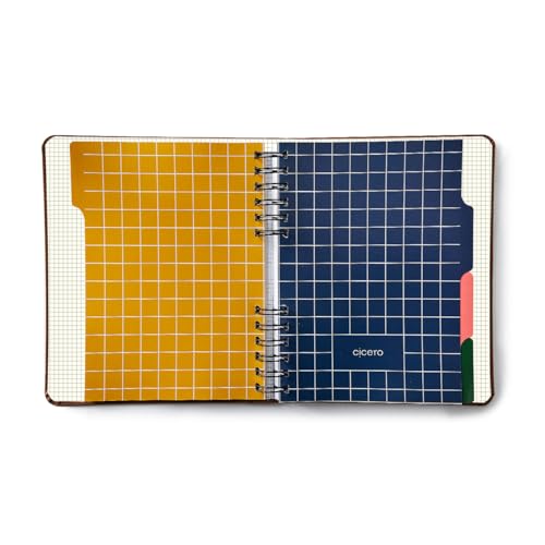 Caderno Organizador Duo Clássica Pautado & Pontado A5 Caramelo, Cicero