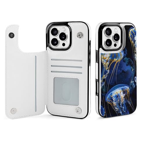 Étui portefeuille iPhone 16 Pro Max fentes cartes contre chutes
