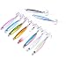 Aorace 10pcs/lot Fishing Spoon with Treble Hook Bait Lures Fish Jig With feather 7cm/21g