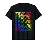 human lgbt bandiera bi lesbica trans mese dell'orgoglio gay maglietta