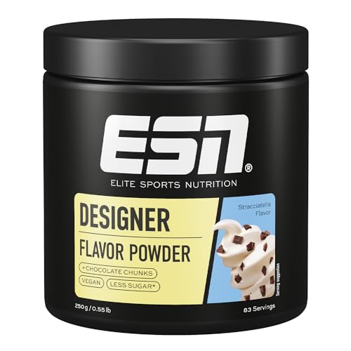 ESN Designer Flavor Powder, Stracciatella, 250 g, Geschmackspulver zum Süßen, ohne viel Zucker und Kalorien - made in Germany