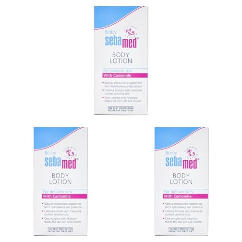 Image of Sebamed Baby Body Lotion 50 ml|Ph 5.5|Camomile & Allantoin| Dermatalogically tested| Sensitive skin (Pack of 3)