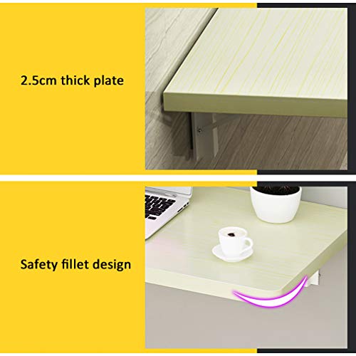 Table de salle à manger pliante murale en bois d'érable BL - 7