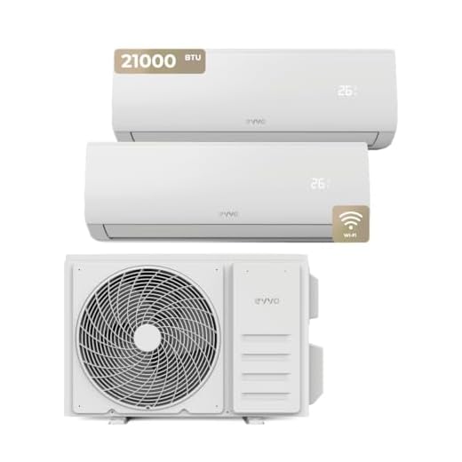 Aire Acondicionado Split EVVO CLIMA Multi 2x1 WiFi, Eficiencia A++, Sistema inverter, Bomba de Calor, Deshumidificador, Control Remoto, Color Blanco, 9000 + 12000 BTU