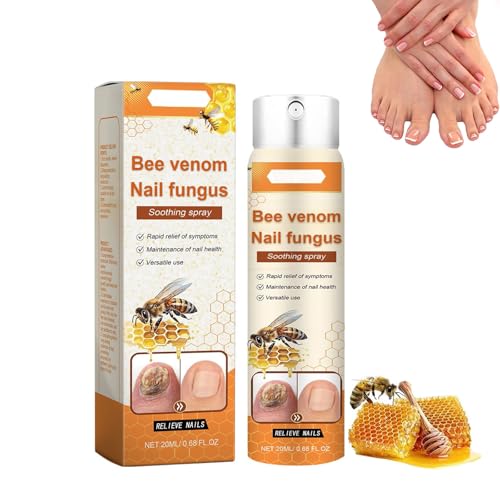 Bienengift Nagel-Reparatur Spray, Bienengift Nagelpflege Spray, Nagelverteidigung Stärkung Nagelhaut, NägelReparatur Serum für Fingernägel und Fußnägel (1)