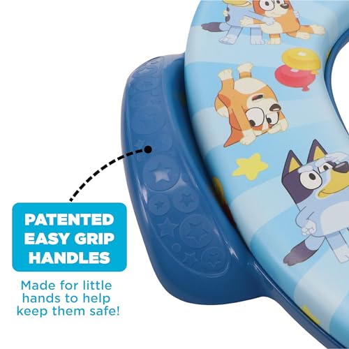 Bluey Soft Potty Seat - Potty Training Toilet Seat, Soft Cushion, Baby Potty Training, Safe, Easy to Clean