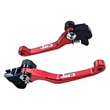 Adsspro Motorcycle Billet Foldable Brake Clutch Lever Handle CNC Aluminum Pivot for CRF125F CRF125 F CRF 125 F 2014-2022 2014 2015 2016 2017 2019 2019 2020 2021 2022 Dirt Pit Bike Motocross Motorbike