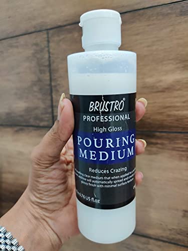 Image of BRUSTRO Pouring Medium 1000 Ml (1 LTR.). Free BRUSTRO Pouring Medium 200 Ml (Worth Rs. 499)