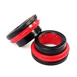 RISINGFIT Olympic Barbell Clamps 2 Inch, Press Lock Quick Release Locking Weight Clips, Red Heavy Duty Barbell Collar Pair for Weightlifting, Fitness, Workout, and Strength Training