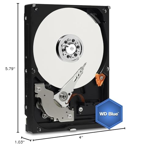 Image of Western Digital WD Blue 2TB PC Hard Drive - 5400 RPM Class, SATA 6 Gb /s, 256 MB Cache, 3.5-inch - WD20EZAZ (Renewed)