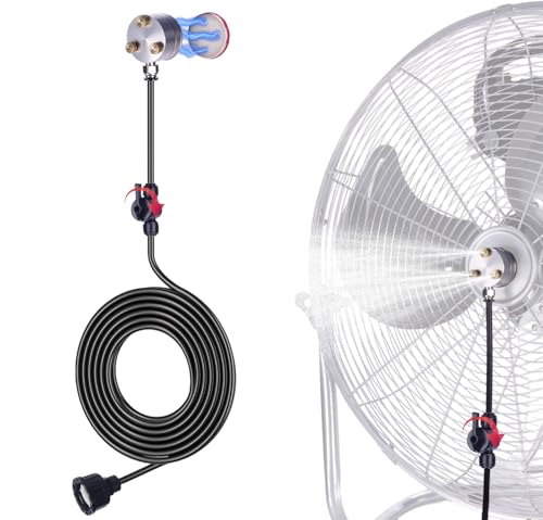 REALDOOGYMX Magnetic Fan Misting Kit with Adhesive Mount