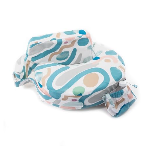 Image of My Brest Friend Super Deluxe Nursing Pillow Cover - Slipcovers for Baby - Breathable Cotton, Adjustable Fit, Easy Care, Durable - Original Nursing Pillow Not Included, Modern Art