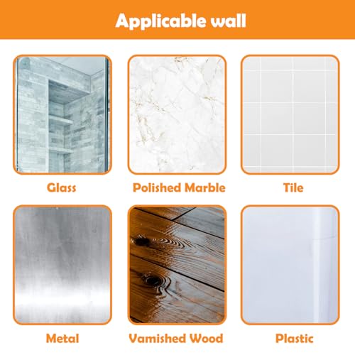 Vodolo Vinyl Record Wall Mount,18 PCS Acrylic Vinyl Record Holder Self Adhesive Clear Vinyl Display Shelf No Drill Vinyl Storage Shelves for Album Covers Display and Home Wall Decoration