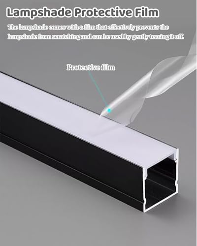 10/20 Pack U-Shaped LED Aluminum Channel 3.3ft/1m, Ceiling Track Lighting for Garage, Office, Living Room, Plaster LED Trim (20x20mm, 3/4" x 3/4")