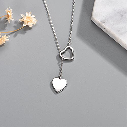 Collier double cœur pour femme au design élégant et finitions soignées - 2