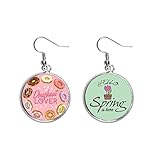 Size: Earring size: diameter 2.7 cm / 1.1 inch; thickness 0.2 cm / 0.1 inch;