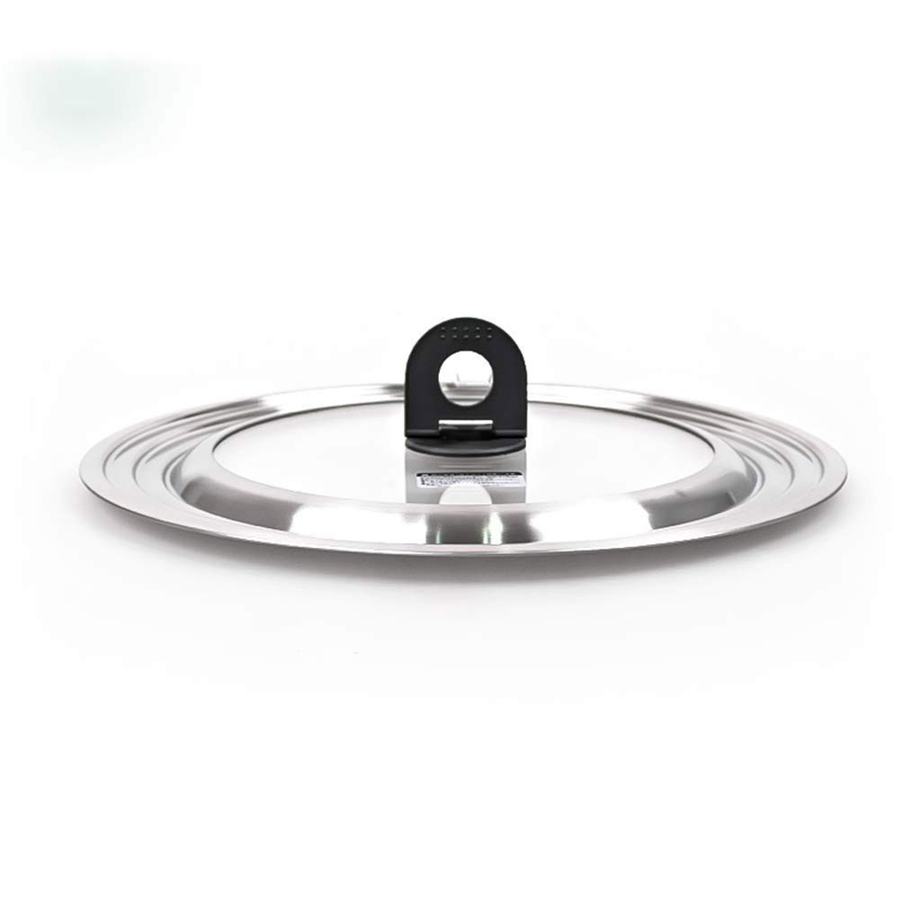 Tapa de la olla de acero inoxidable grueso con cristal templado de alta resistencia