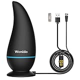 Wonido TV Antenna Indoor - HD Digital Antenna for TV Indoor Long 150+ Miles Reception, Smart TV Antenna Support 4K/1080P All Local Channels - Included Coaxial Cable & Magnetic Base