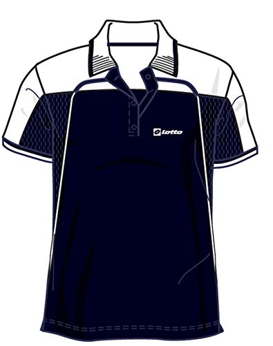 Materiale: 100% pl Lotto Polo Open Misto W, Donna, Dark Navy/Bianco - XXXL (50)