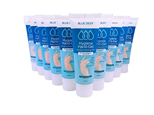 10er Set Handdesinfektionsmittel I 99,9% WIRKSAMKEIT GEGEN VIREN UND BAKTERIEN I Hand Desinfektionsmittel GEL I Extra Schutz vor trockener und