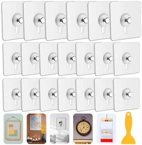 30x Selbstklebende Bilderhaken – Unsichtbar, Stark & Ohne Bohren!