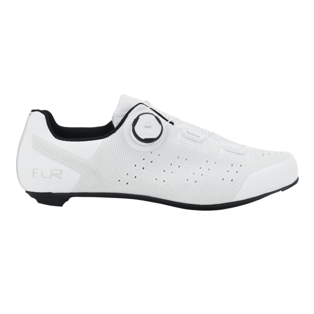 FLR Men's Sneakers Cycling Shoe, White, 28.5 cm