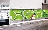 DIMEX LINE Küchenrückwand Folie selbstklebend Limone | Klebefolie - Dekofolie - Spritzschutz für Küche | Premium QUALITÄT - Made in EU | 260 cm x 60 cm