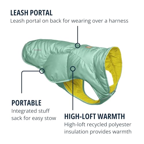 Ruffwear Quinzee Medium Dog Rain Jacket, Insulated All Weather Dog Coat, Water Resistant Dog Jacket - Image 3