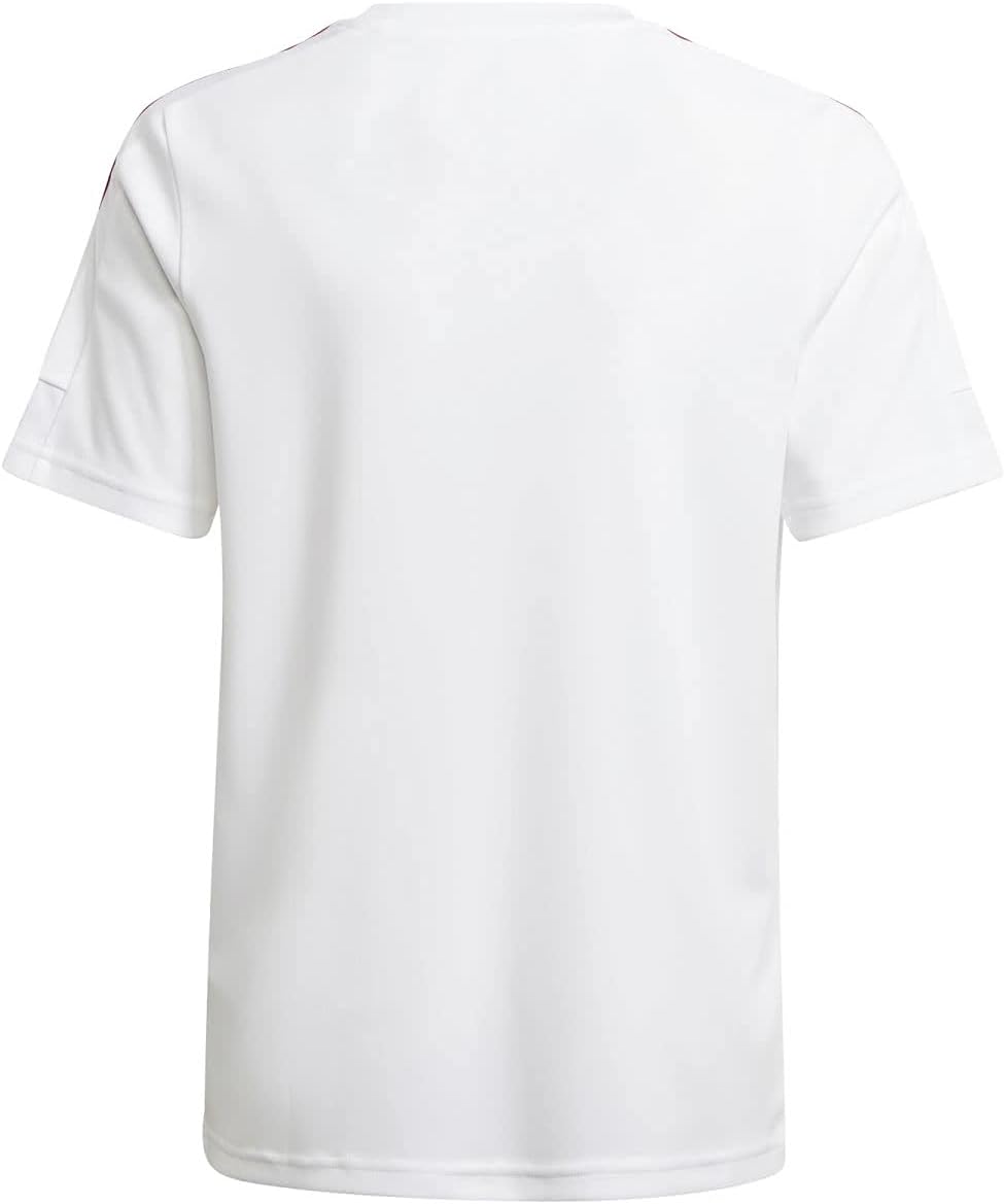 Adidas Boys Squadra 21 JSY Y T-Shirt (Pack of 1) White / Team Power Red 2-116 Solid