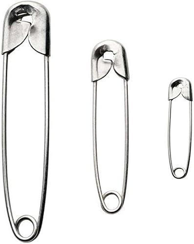 Isusser 500pcs Premium Safety Pins Sweing Pins Assorted Sizes