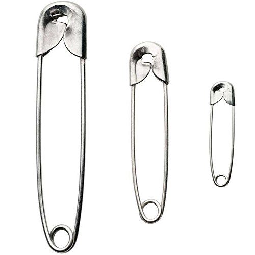 Isusser 500pcs Premium Safety Pins Sweing Pins Assorted Sizes